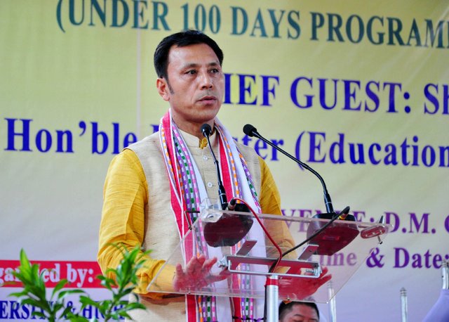 Edn Minister at DM College 4.jpg